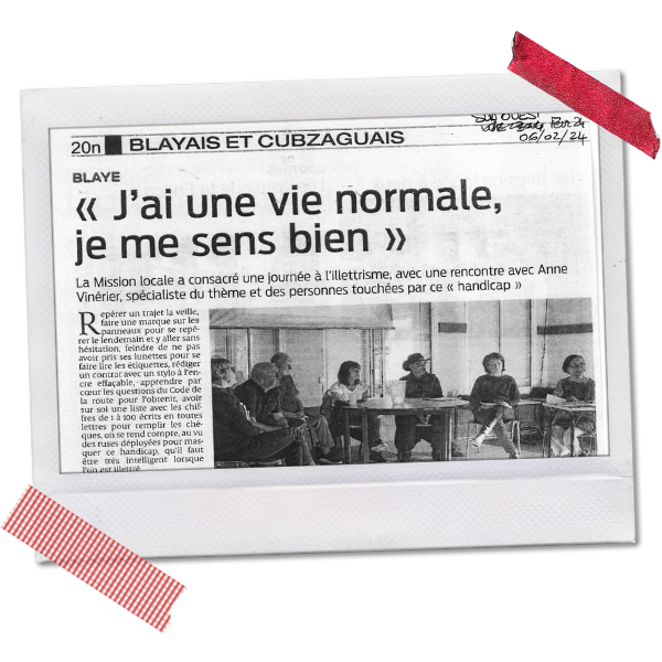 Article Sud Ouest le Roseau, Blaye