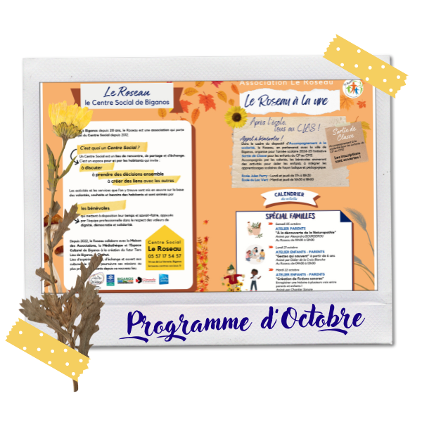 Programme Octobre